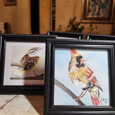 birds in frames 1