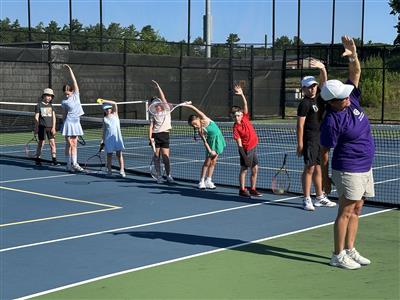 tennis, stretching
